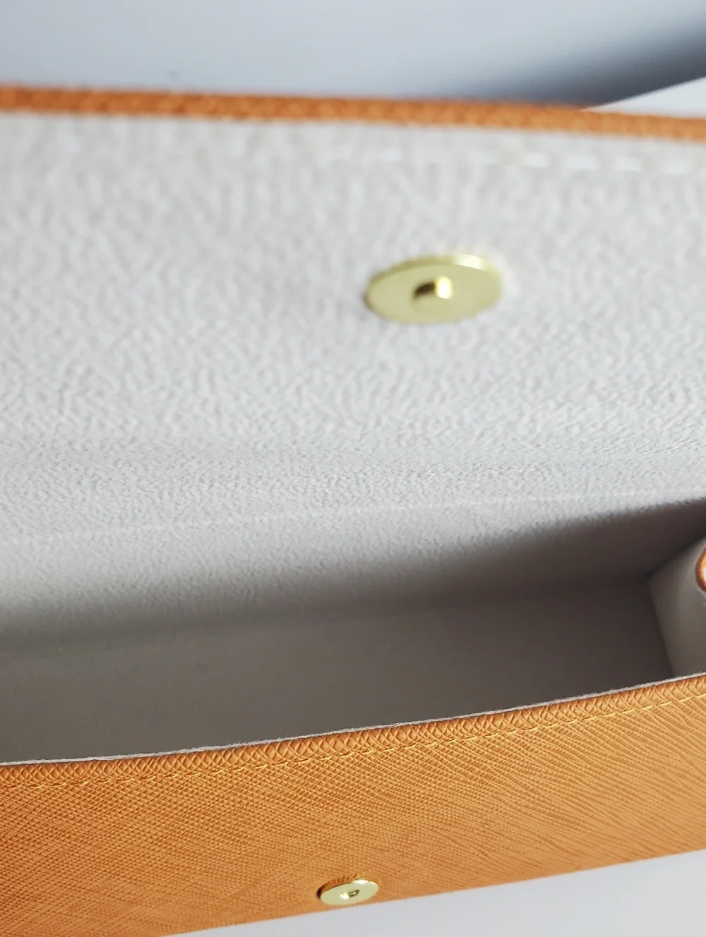 Tory Burch orange sunglasses case
